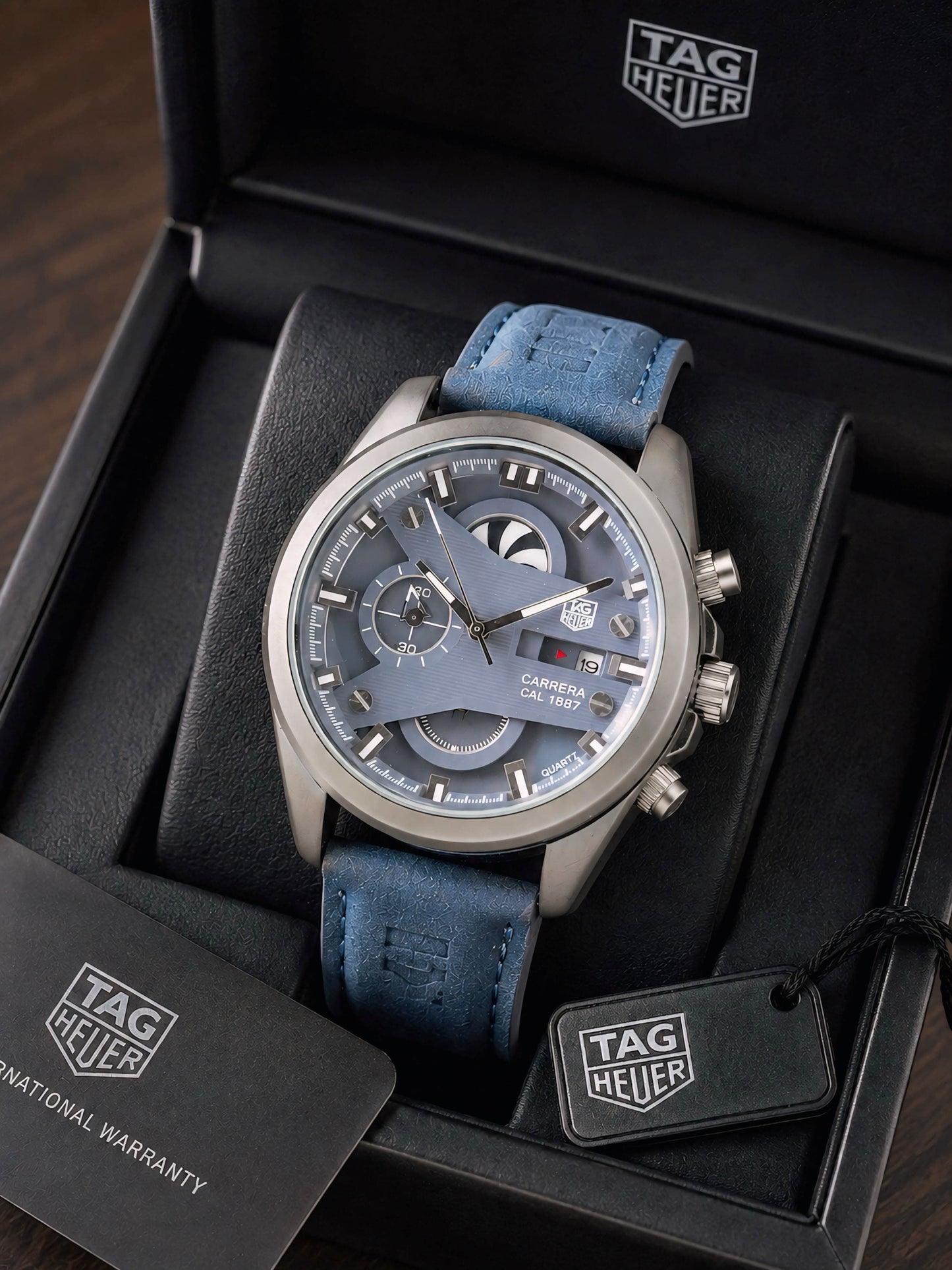 Blue Silver Classic Watch