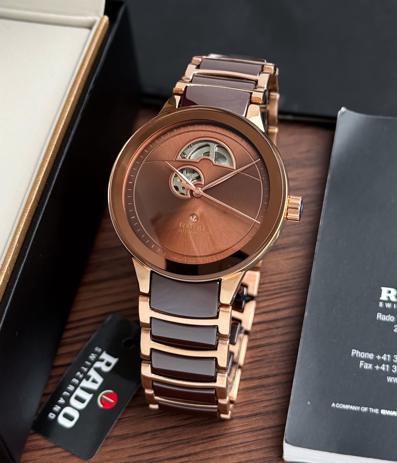 Full Brown Ceramic Automatic Watch