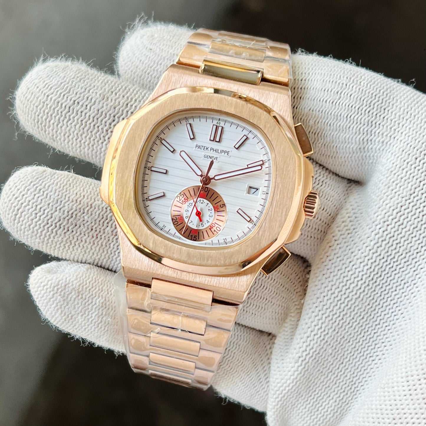 Rose Gold White Ultra Premium Automatic Watch