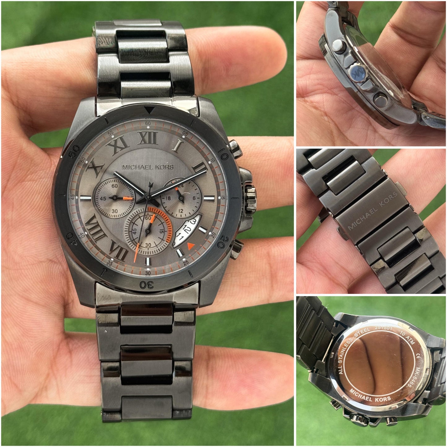 Gun Metal Grey Chronograph Watch