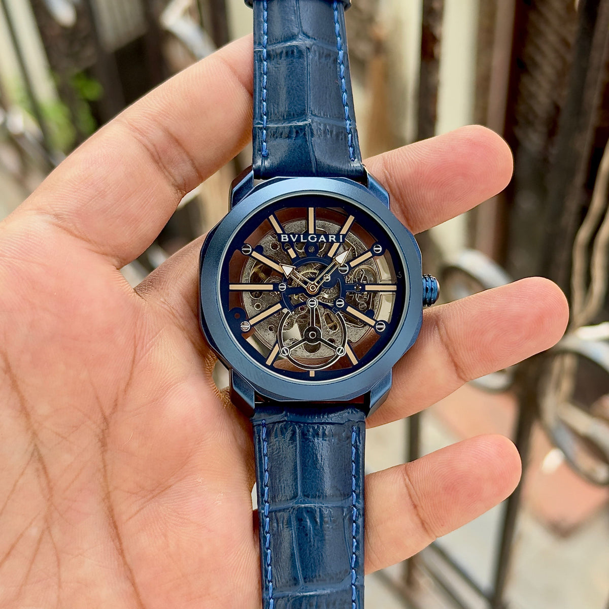 Blue Gold Automatic Watch