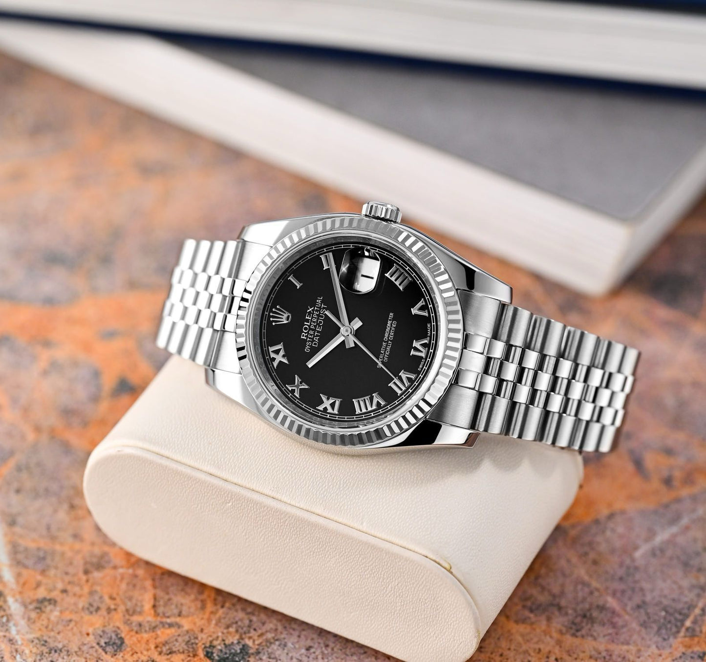Silver Black Women's Automatic Watch