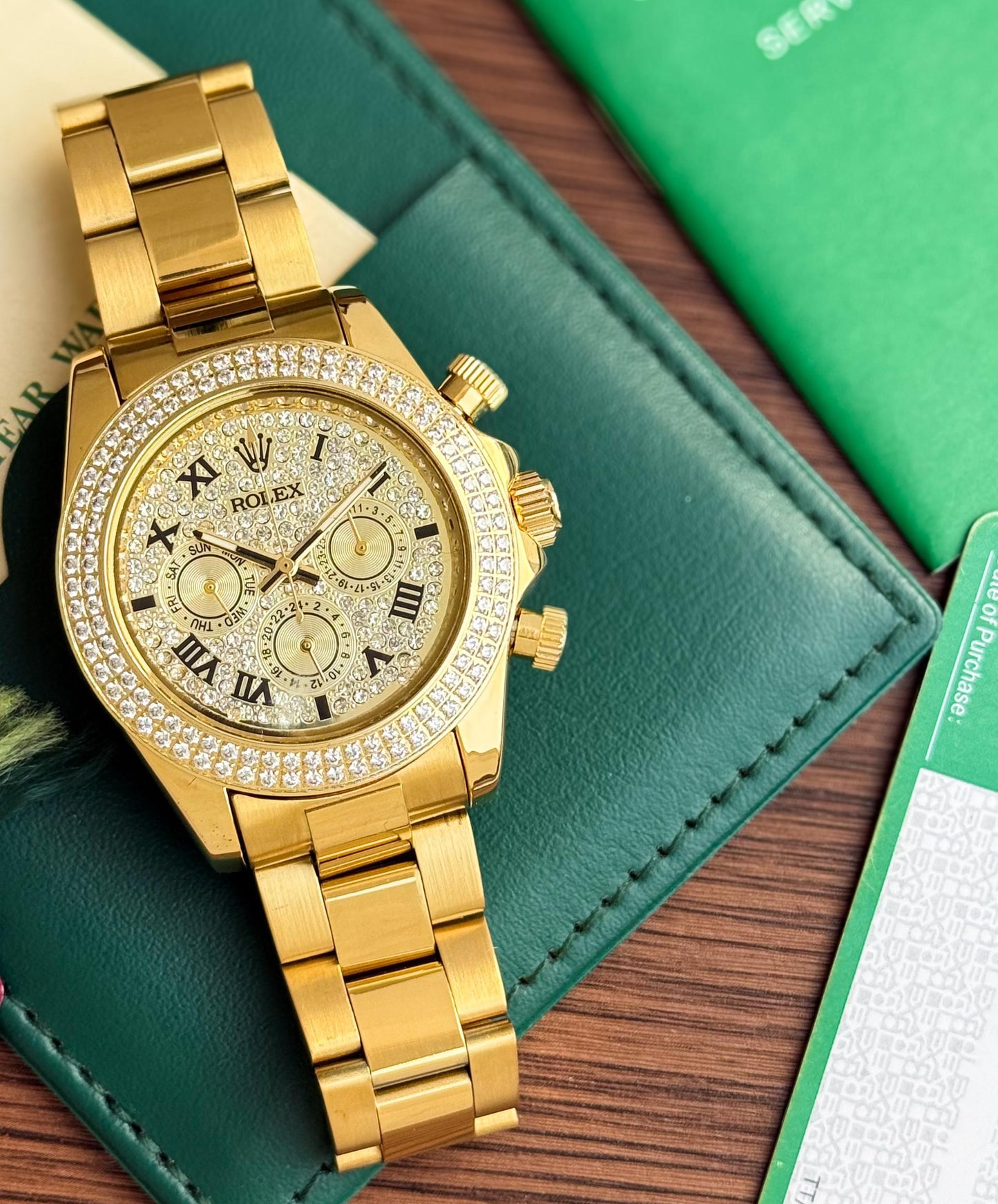 All Gold Diamond Premium Watch