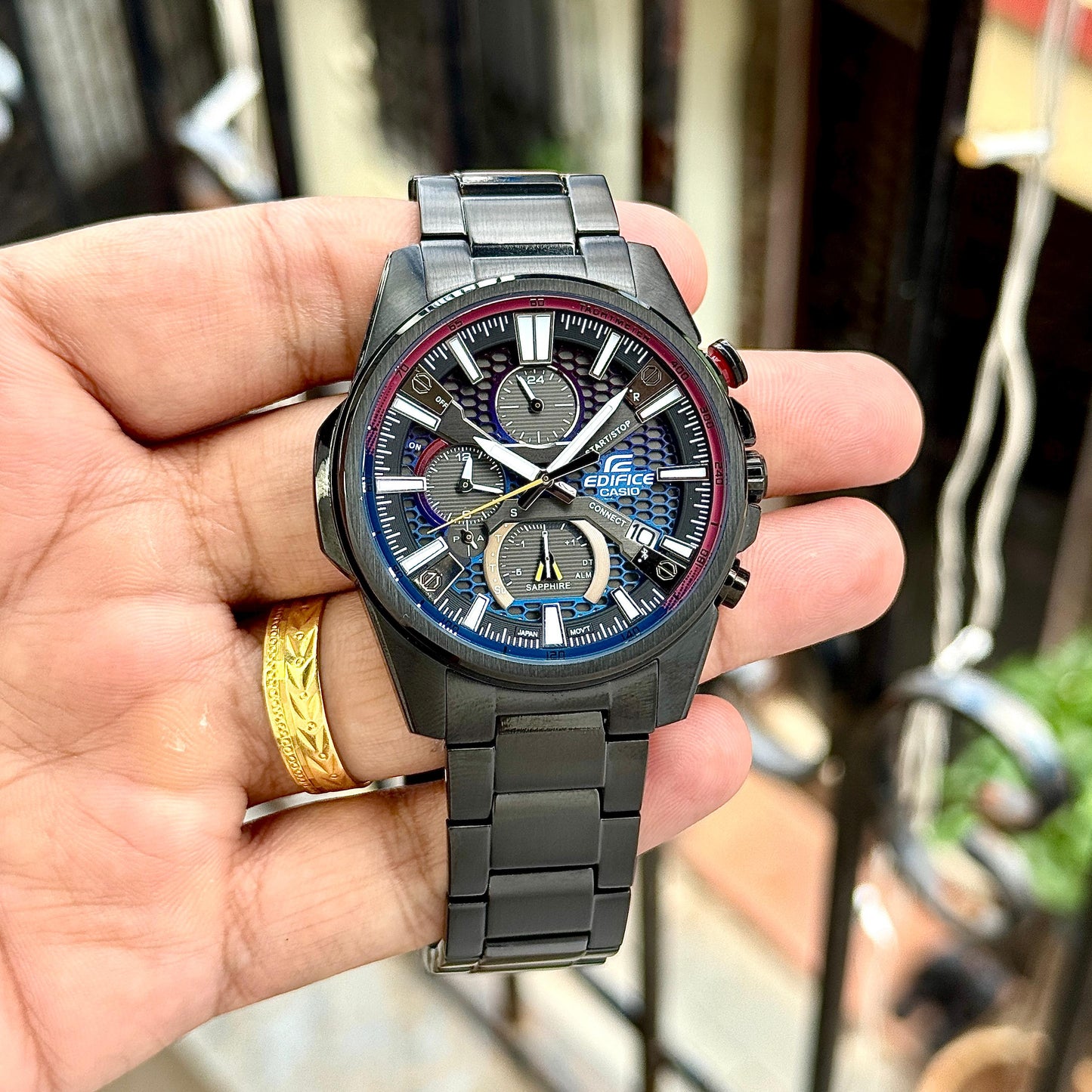 All Black Chronograph Watch