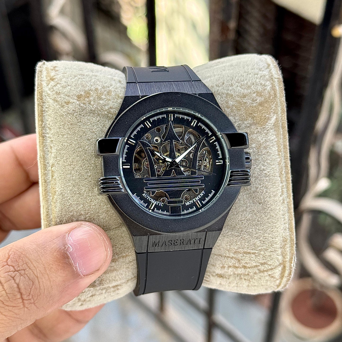 All Black Automatic Watch