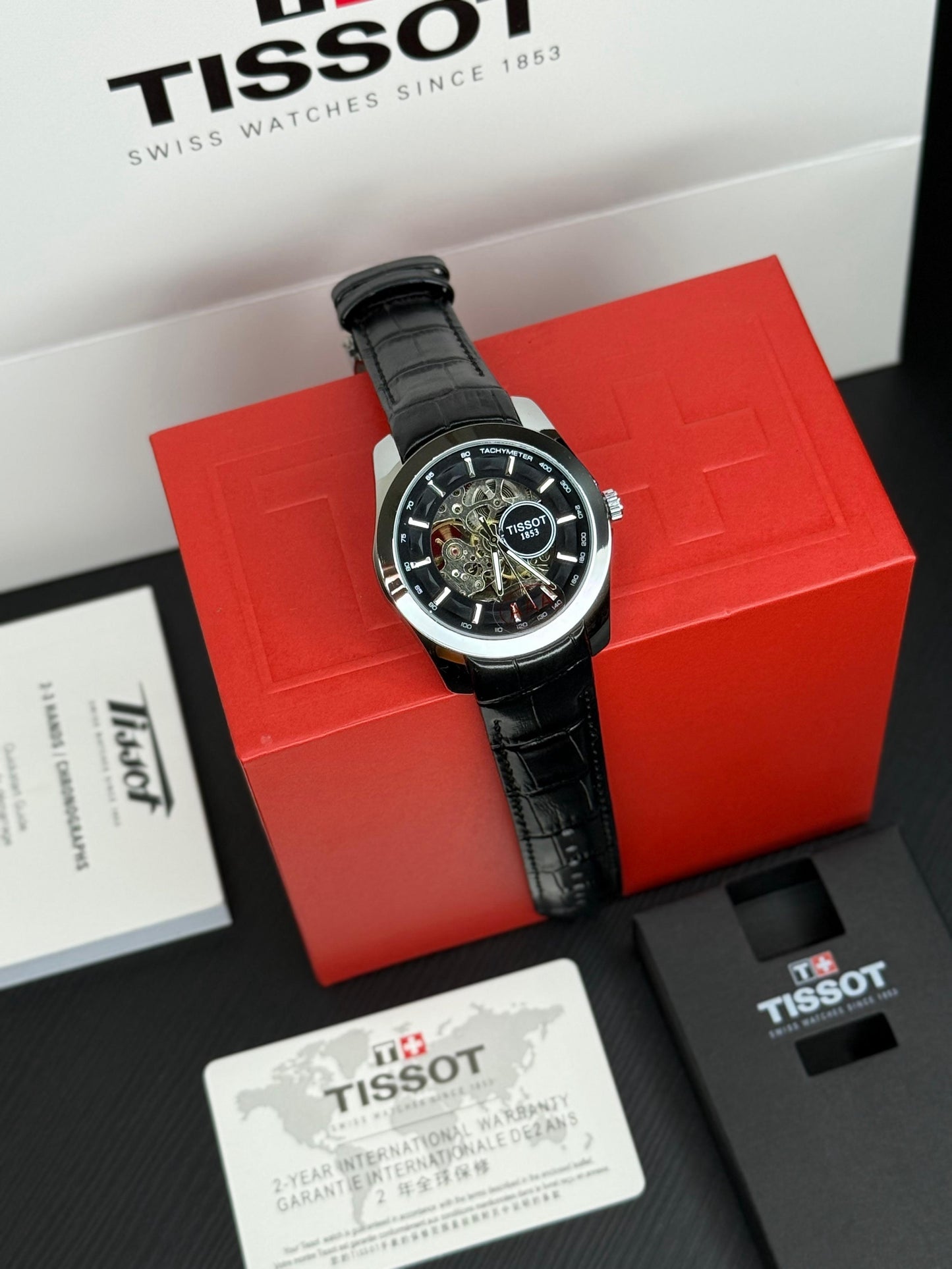 Black Silver Automatic Watch