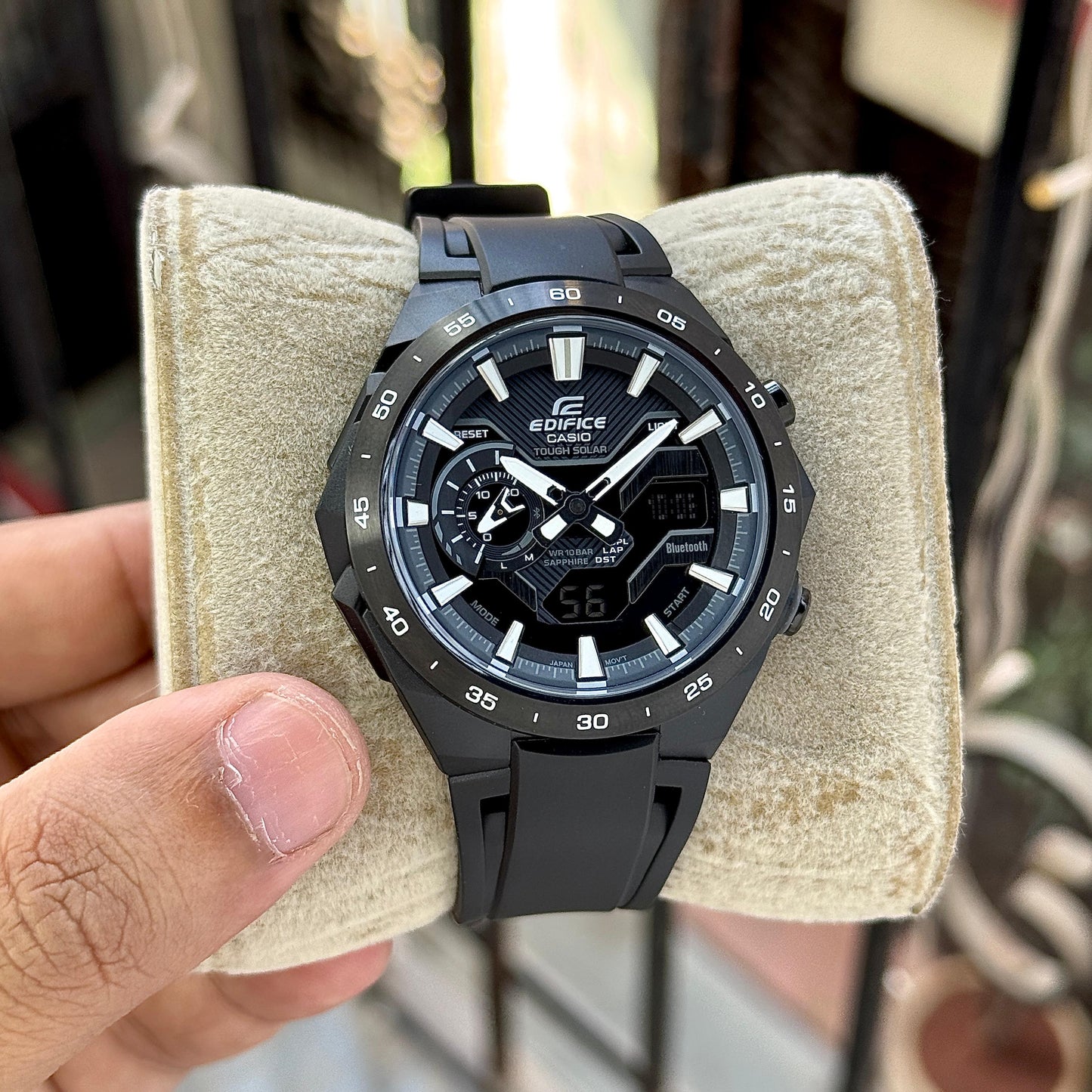 All Black Analog + Digital Watch