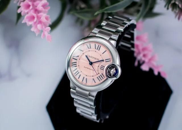 Silver Pink Classic Women's Watch