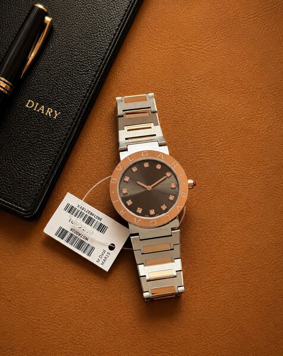 Silver Rosegold Brown Ultra Premium Women's Watch