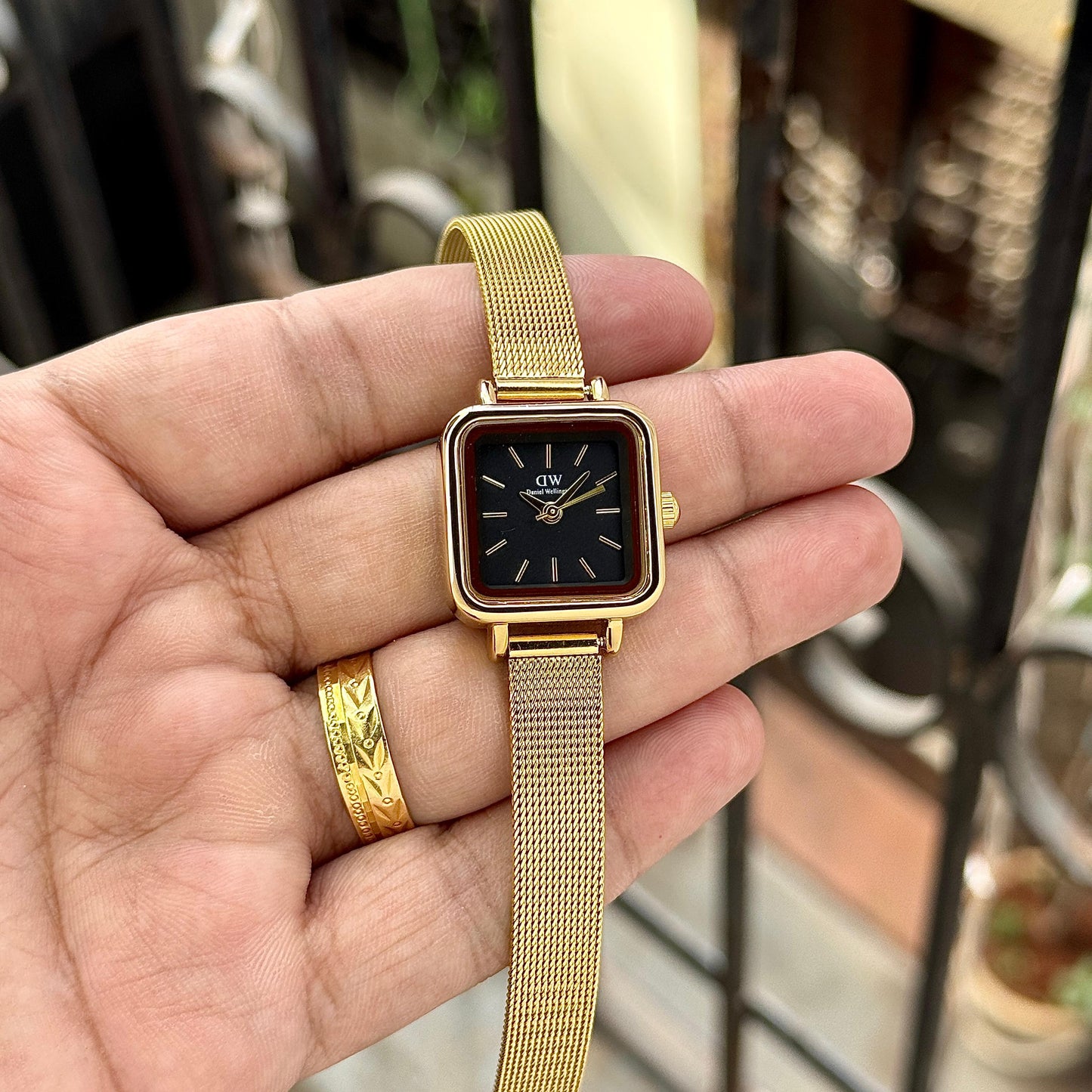 Gold Black Women's Watch