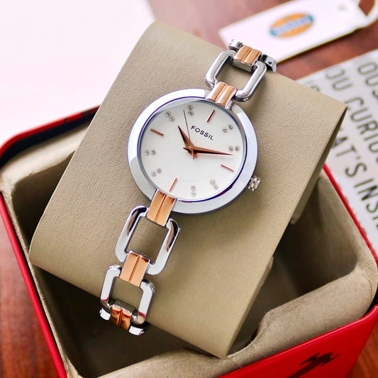 Dual Tone Metal Watch