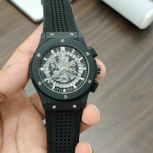 Full Black Fibre Watch