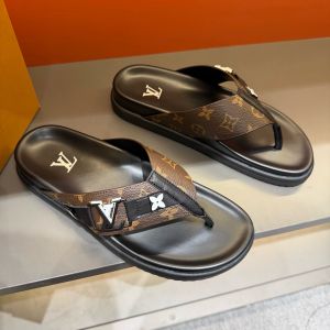LOIUS VUTTON MONOGRAM PREMIUM SLIPPER BROWN 007