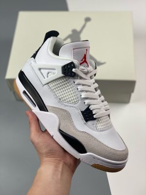 Nikke Air Jordan 4 SB White Black Semi UA