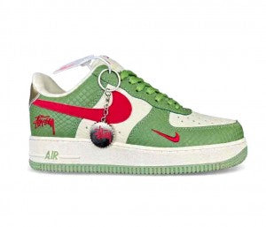 Nikkee Air Force 1 Low 07 x Stussy green
