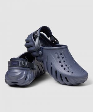 Echo Clogs Navy Blue With Og Box And Carry Bag
