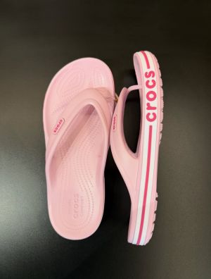 Croc Bayaband Flips Pink With Og Box And Carry Bag