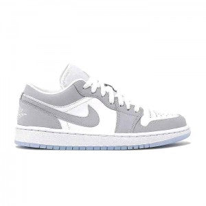 Nikke Air Jordan 1 Low White Wolf Grey