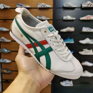 Onisuka Tigar Mexico 66 White Green Metallic Gold Fix