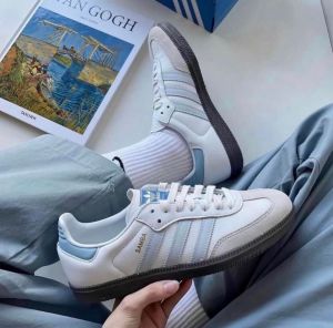 Adiddasamba Sky Blue Women Leather Quality