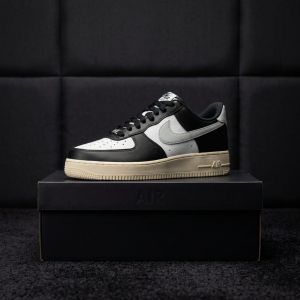 NIKKE AIRFORCE 1 LOW WHITE LIGHT SILVER COCONUT MILK BLACK SALE
