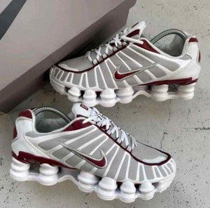 Nikkee Airmax Shox TL Neutral Grey Team Red