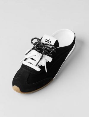 ALO SUNSET MULE SNEAKER BLACK