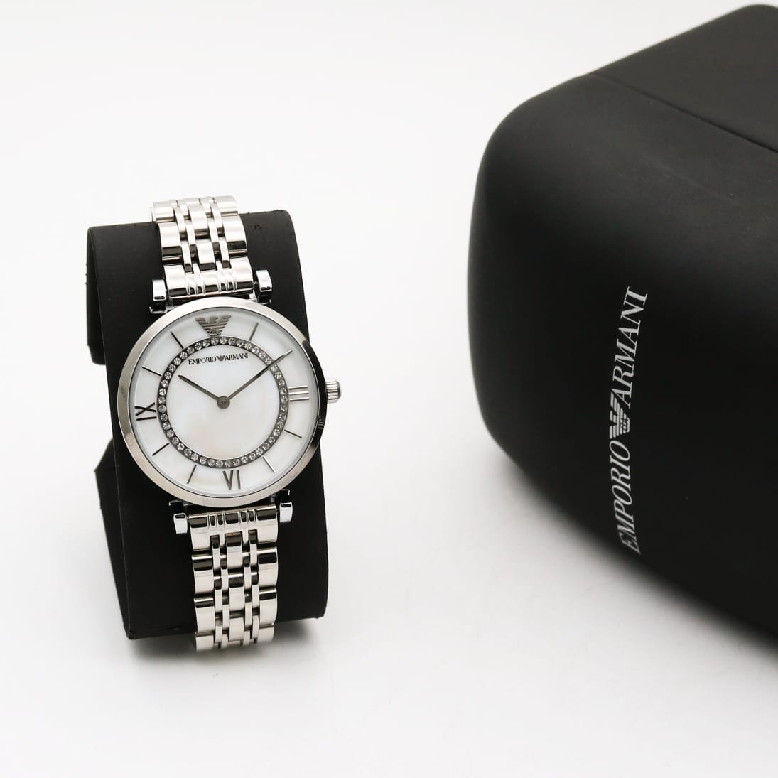 Silver White Dial Watch