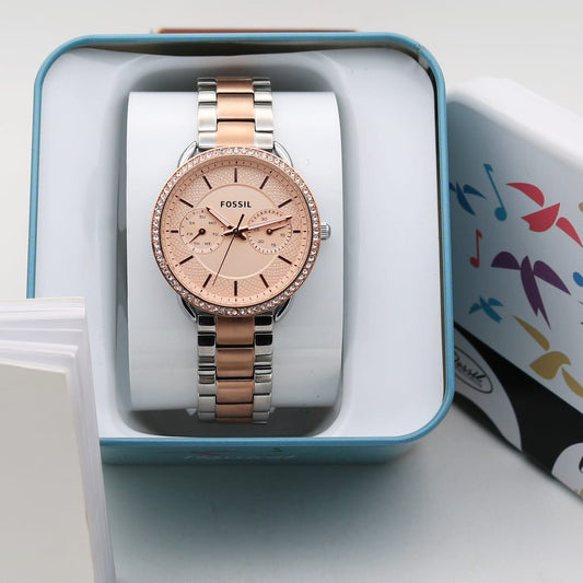 Dual Tone Rose Gold Watch