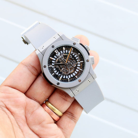 Grey Black Fibre Watch