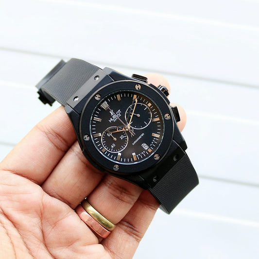 Full Black Fibre Watch