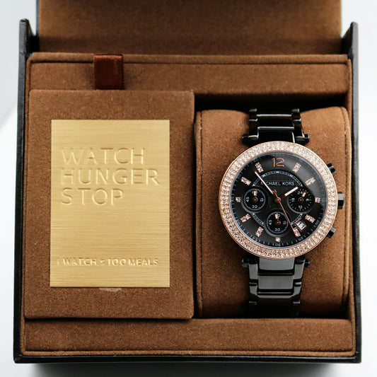 Full Black Chronograph Watch