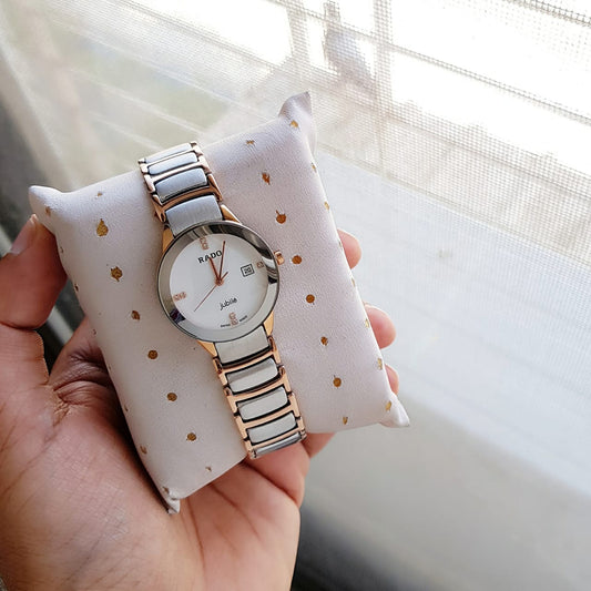 Silver Copper White Watch
