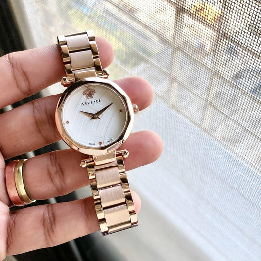 Rose Gold White Watch