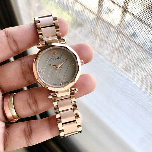 Rose Gold Grey Watch