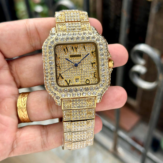 Full Diamond Metal Watch