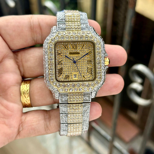 Full Diamond Metal Watch