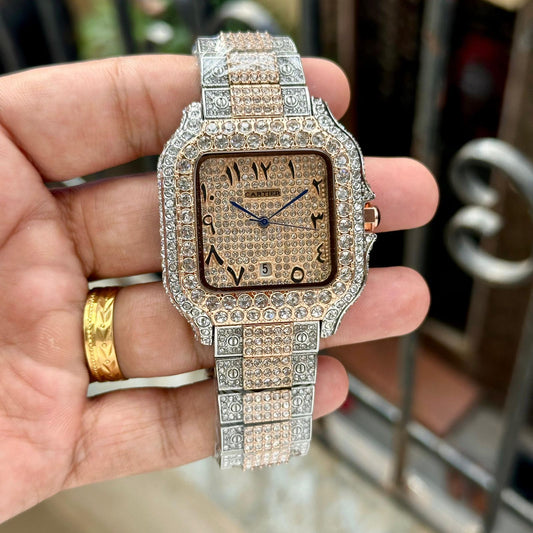 Full Diamond Metal Watch