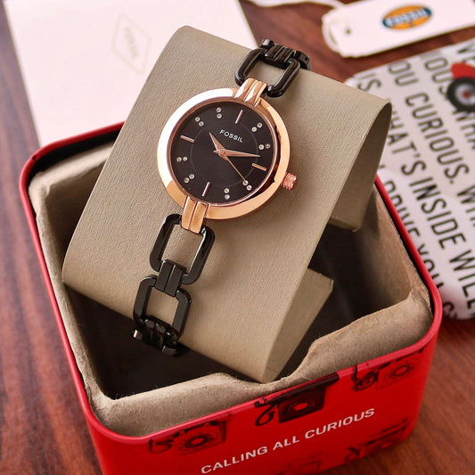 Black Rose Gold Watch