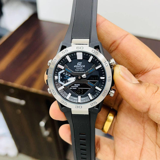 Digital & Analog Fibre Black Watch