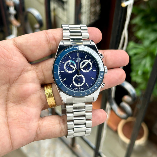 Silver Blue Watch