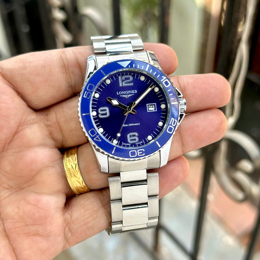 Silver Blue Watch