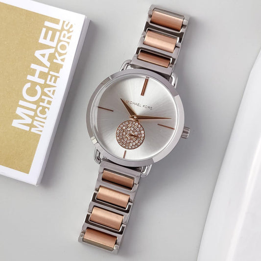 Silver Copper Metal Watch