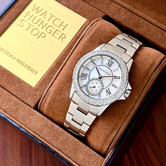 Full Silver Chronograph  Watch