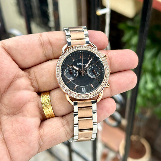 Dual Tone Black Watch