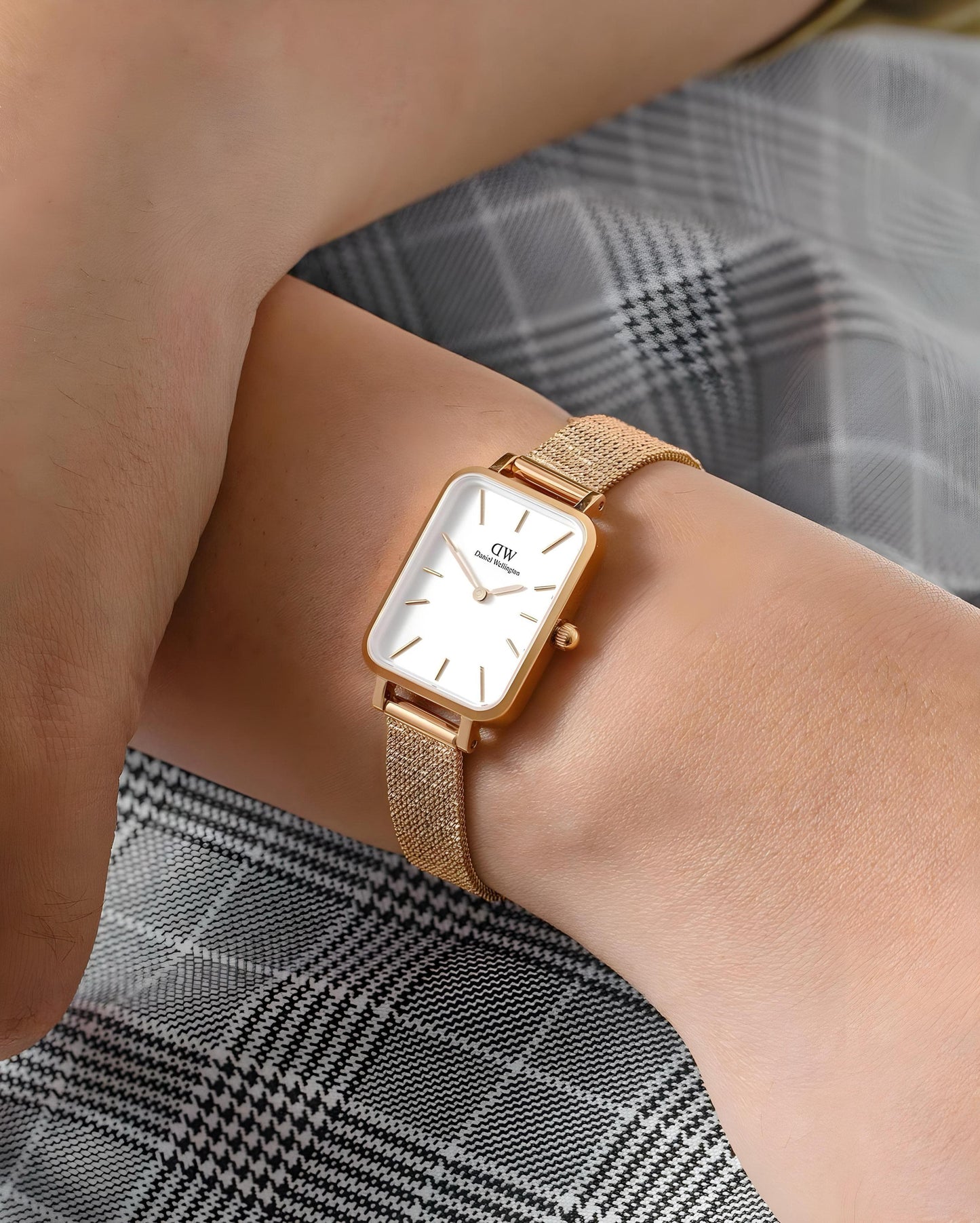 Full Rose Gold White Watch