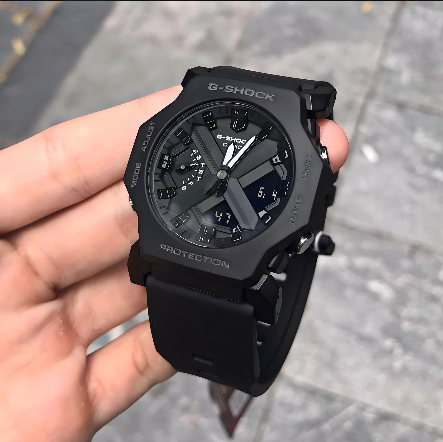 Full Black Digital & Analog Watch