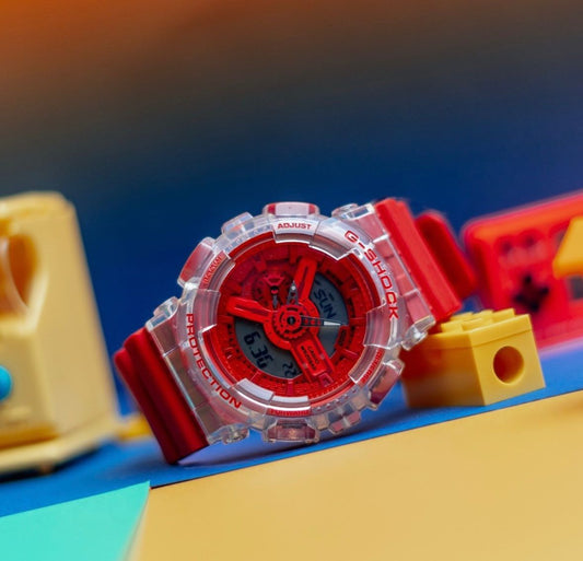 Red Digital & Analog Watch