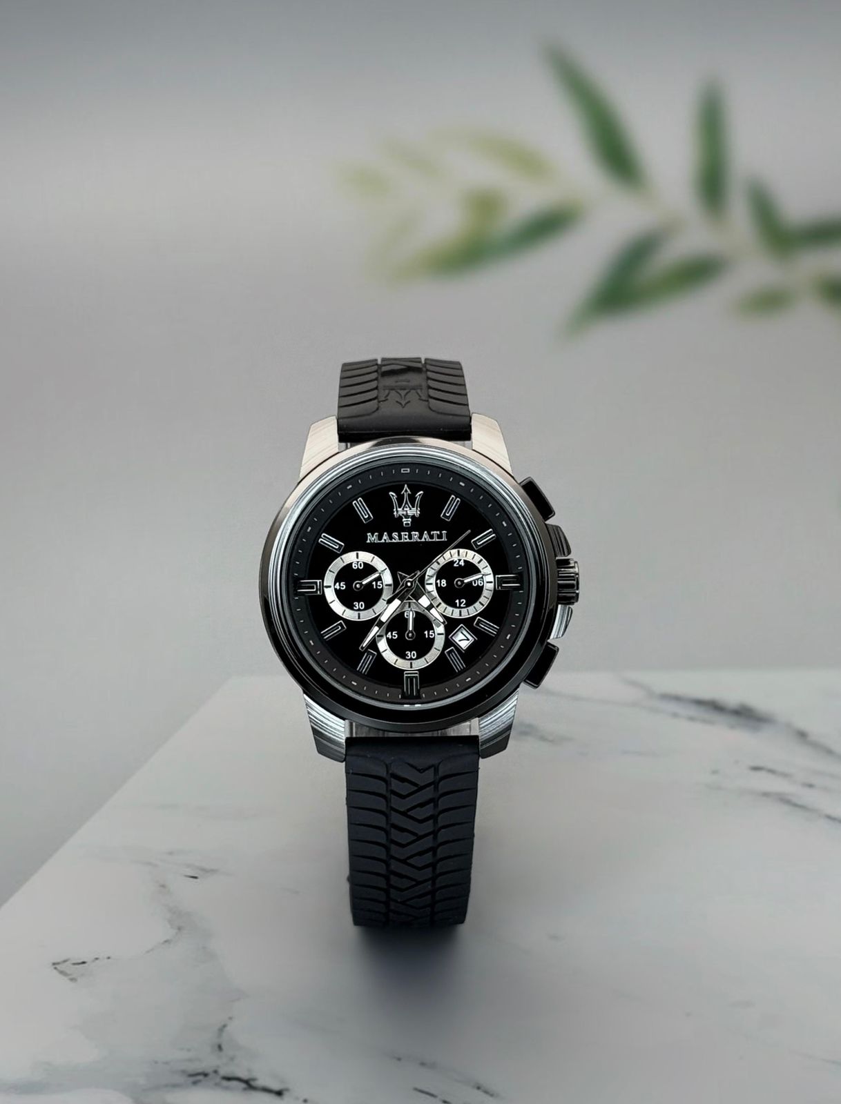 Black Chronograph Watch