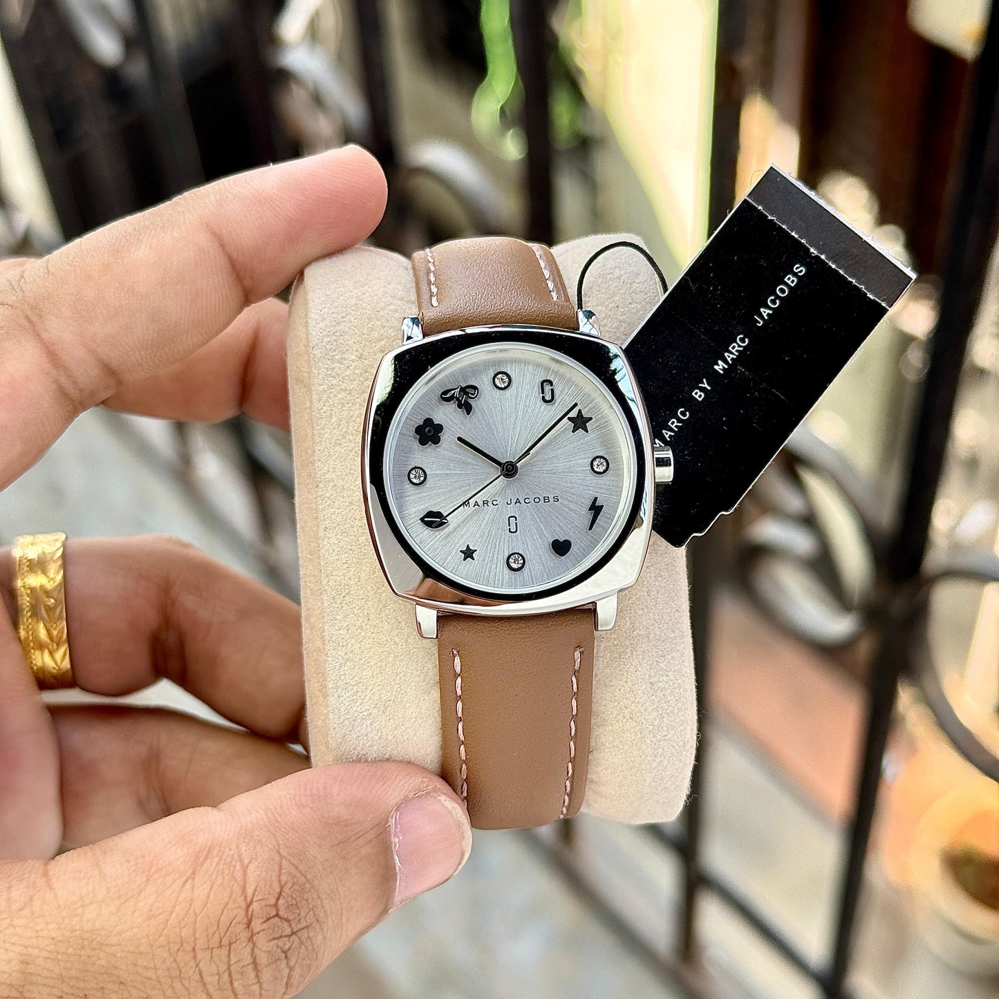 Brown Silver With White Dial